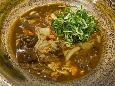 油かすカレーとじうどん